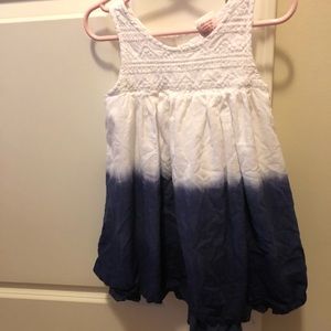 3T White/Navy dress